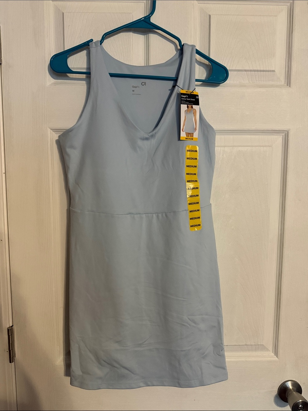 GAP fit Light Blue V-Neck Mini Dress